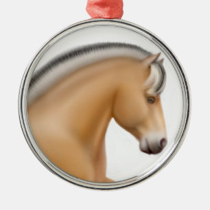 De Metal Ornamento norueguês orgulhoso do cavalo do fiorde