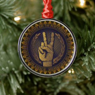 De Metal Ornamento Peacemaker