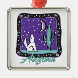 De Metal Ornamento Pendente Arizona Prata