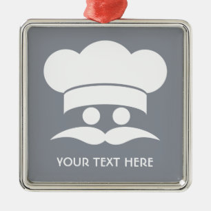 De Metal ornamento personalizado CHEF