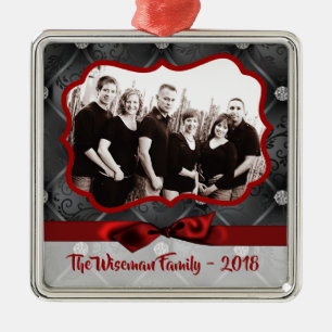 De Metal Ornamento personalizado da FOTO do diamante do