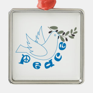 De Metal Ornamento personalizado da paz