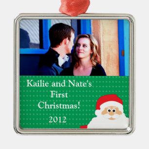 De Metal Ornamento Personalizado da Placa Santas Personaliz