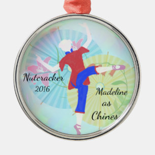 De Metal Ornamento personalizado do Nutcracker - dança do