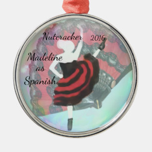 De Metal Ornamento personalizado do Nutcracker - espanhol