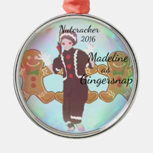 De Metal Ornamento personalizado do Nutcracker - Gingersnap