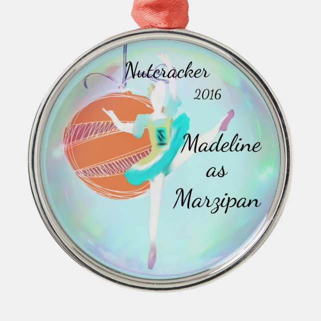 De Metal Ornamento personalizado do Nutcracker - maçapão (Frente)