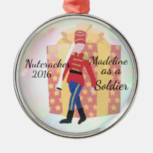 De Metal Ornamento personalizado do Nutcracker - soldado