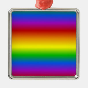 De Metal Ornamento personalizado do Rainbow Colors
