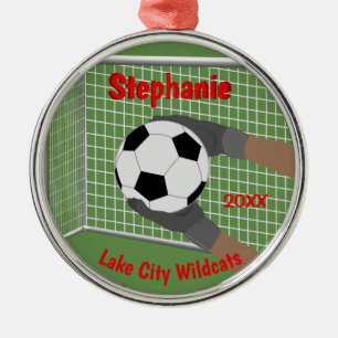 De Metal Ornamento Personalizado Goalie Goalie Futebol