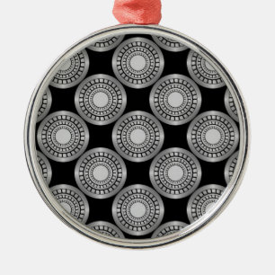 De Metal Ornamento Premium em Círculos Ultra Modernos, Prat