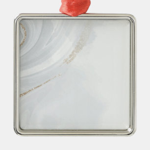 De Metal Ornamento Quadrado do Marble Pastel Glitter Premiu