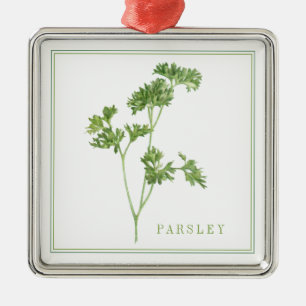 De Metal Ornamento Quadrado FRESH ROSEMARY Premium