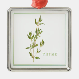 De Metal Ornamento Quadrado FRESH THYME Premium