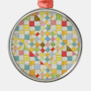 De Metal Ornamento QuILT MOSAIC Premium Round