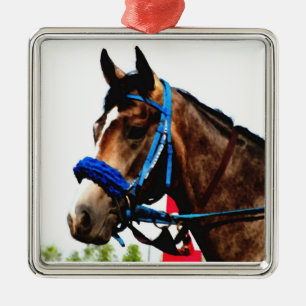 De Metal Ornamento Race Horse