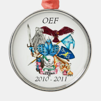 De Metal Ornamento redondo OEF da sentinela, 2010 - 2011