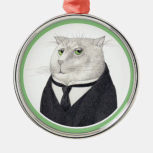 De Metal Ornamento Redondo Premium CAT BUTLER