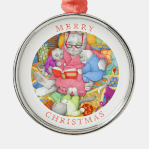 De Metal Ornamento Redondo Premium STORY HORD + Texto