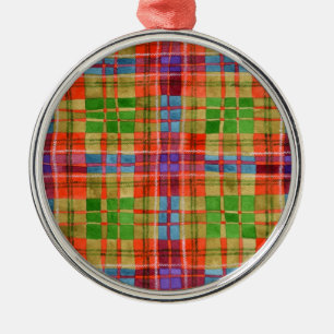 DE METAL ORNAMENTO REDONDO PREMIUM TARTAN MAC RAE
