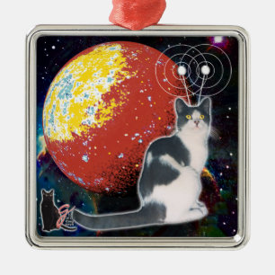 De Metal Ornamento Robo-Cat Hobo