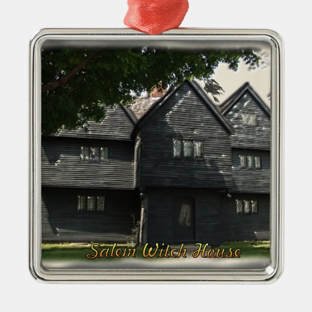 De Metal Ornamento Salem Witch House (Frente)