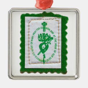 De Metal Ornamento Scapular verde