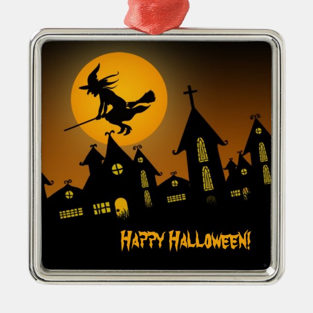 De Metal Ornamento Spooky Halloween 2 (Frente)