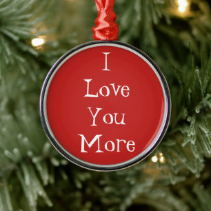De Metal Ornamento "Te Amo Mais"