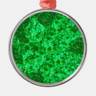 De Metal Ornamento Verde Gordo