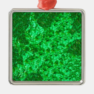 De Metal Ornamento Verde Gordo