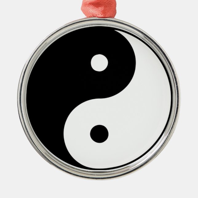 De Metal Ornamento Yin Yang (Frente)