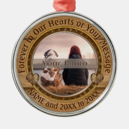 De Metal Para sempre em nosso ornamento dos corações, sua