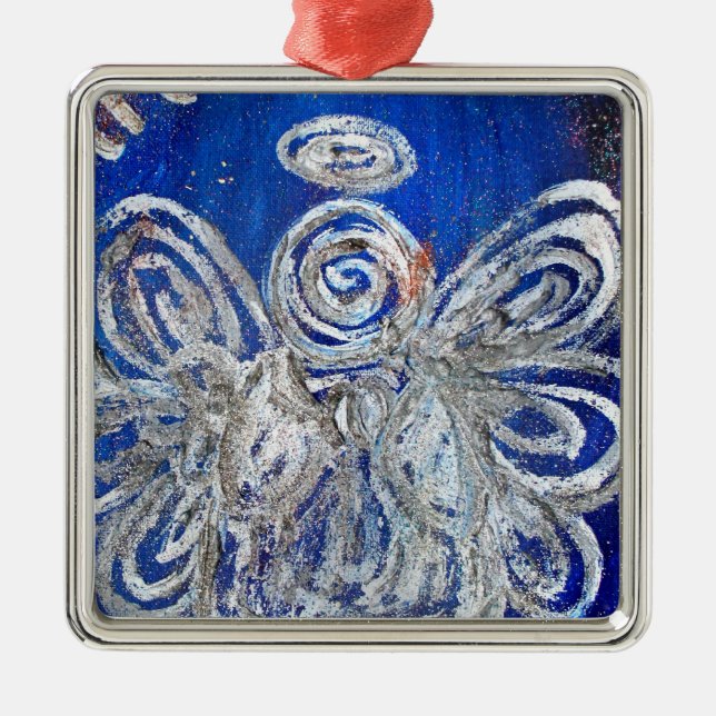 De Metal Pendente do ornamento do Anjo Twinkle (Frente)
