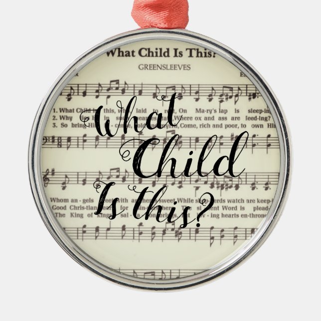 De Metal Qual Criança é este Ornamento (Frente)