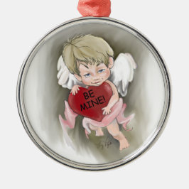 De Metal Ser Ornamento Redondo Premium com Namorados