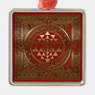 De Metal Sri Yantra - ornamento