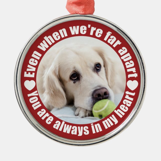 De Metal SUA FOTO Muito Distante Ame ornamento personalizad (Frente)