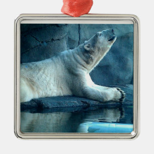 De Metal Urso polar no ornamento da oração