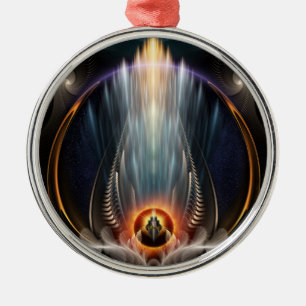 De Metal Visão Imperial Arte Fractal Arte Premium Ornamento