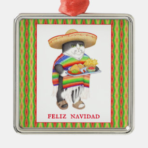 De Metal WENDELITO Ornamento Quadrado Premium Espanhol