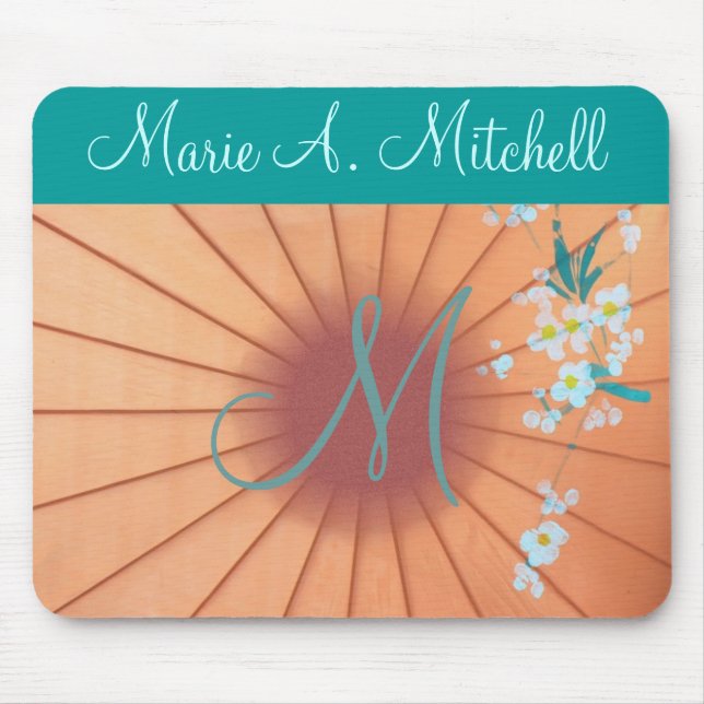 ~ de Mousepad floral:: Monograma (Frente)