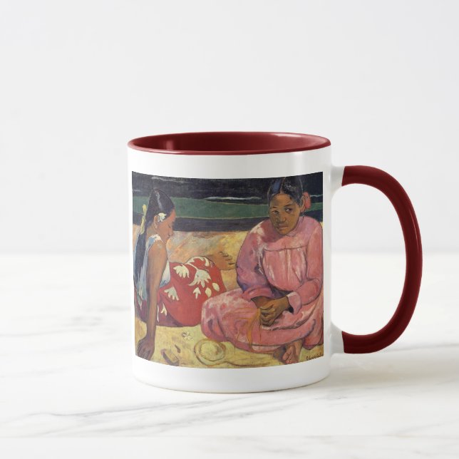 De "mulheres Tahitian na caneca de Paul Gauguin da (Direita)