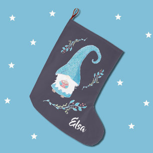 De Natal Grande Gnomo sueco azul que guardara a meia quente do