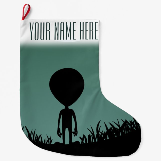 De Natal Grande Meia estrangeira feita sob encomenda da meia (Frente)