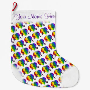 De Natal Grande Meias lésbicas do amor da meia do orgulho gay das