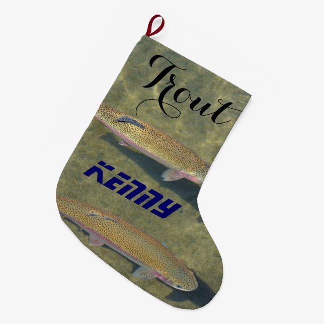 De Natal Grande Pesca conhecida personalizada meia do feriado da (Frente (Pendurada))