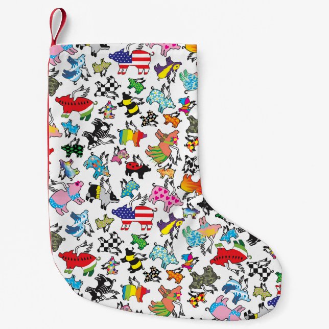 De Natal Pequena Meia do porco do vôo (Frente)