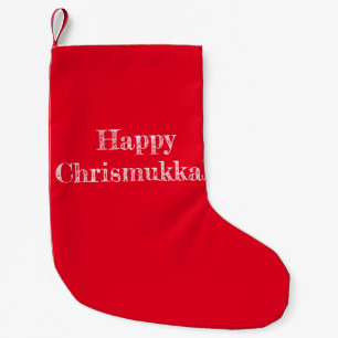 De Natal Pequena Meia Feliz Chrismukkah