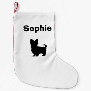 De Natal Pequena Meia personalizada do yorkshire terrier